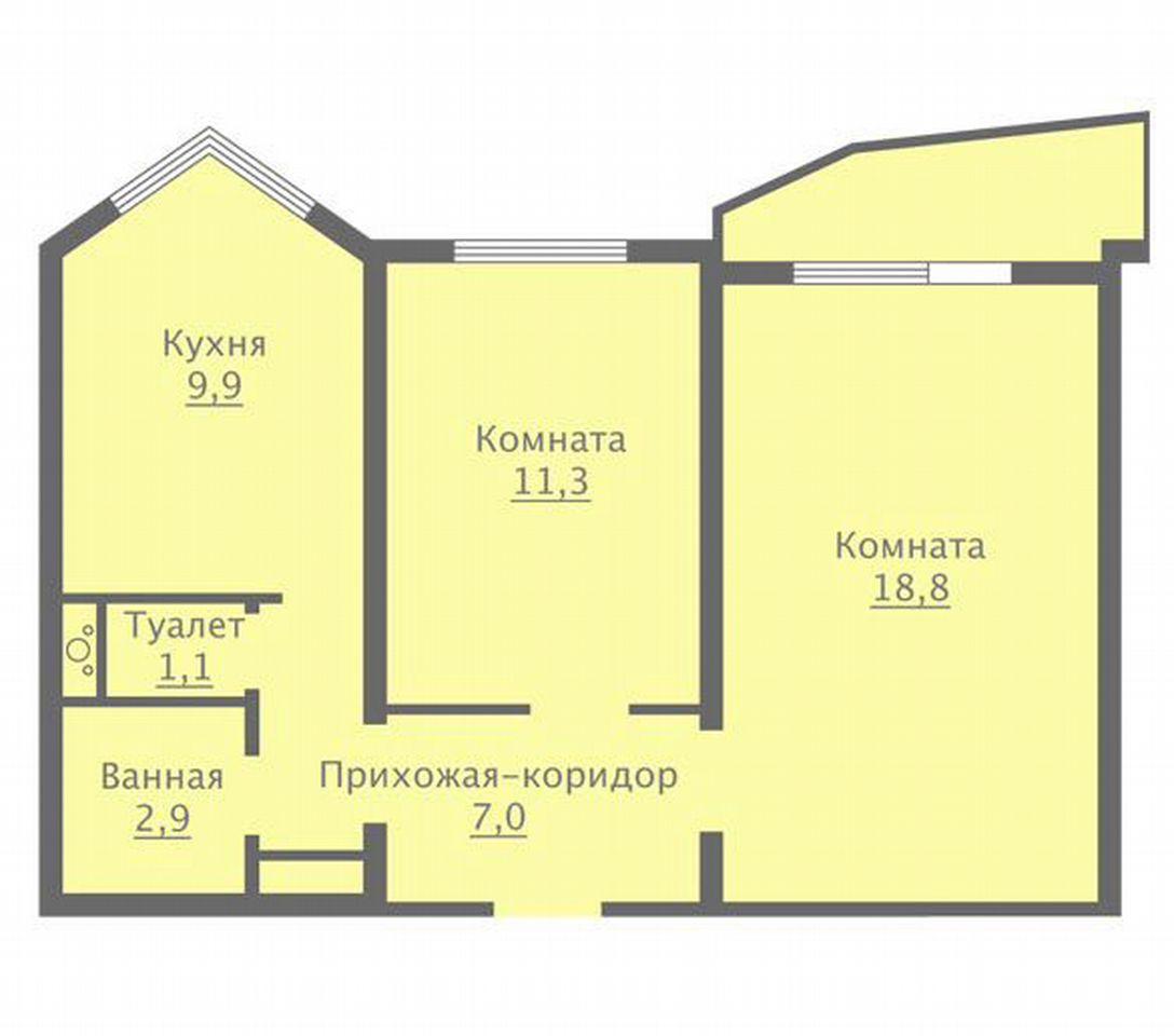 Продается 2 комнатная квартира Россия, Москва, Болотниковская улица, 36к3